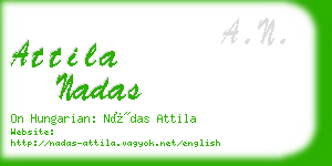 attila nadas business card